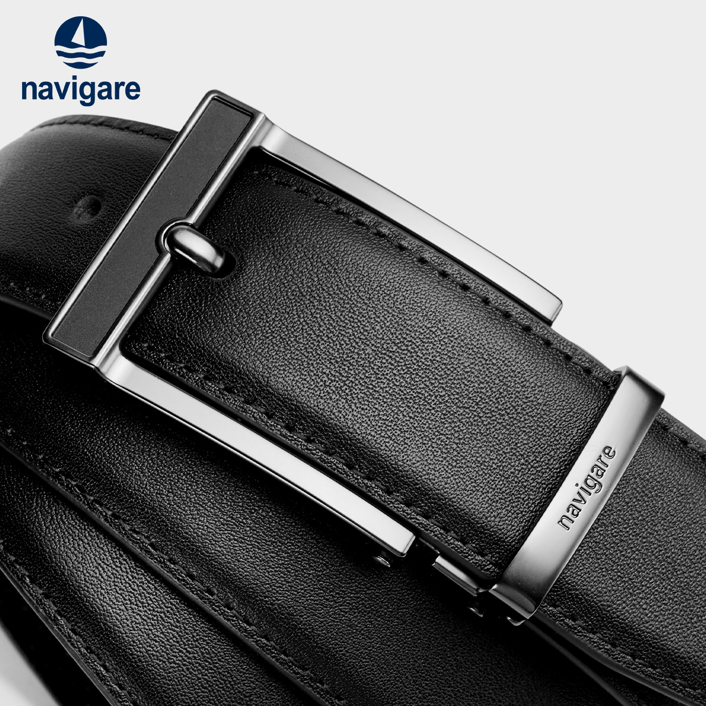 情人节礼物Navigare意大利小帆船2026真皮针扣皮带男潮年轻人腰带