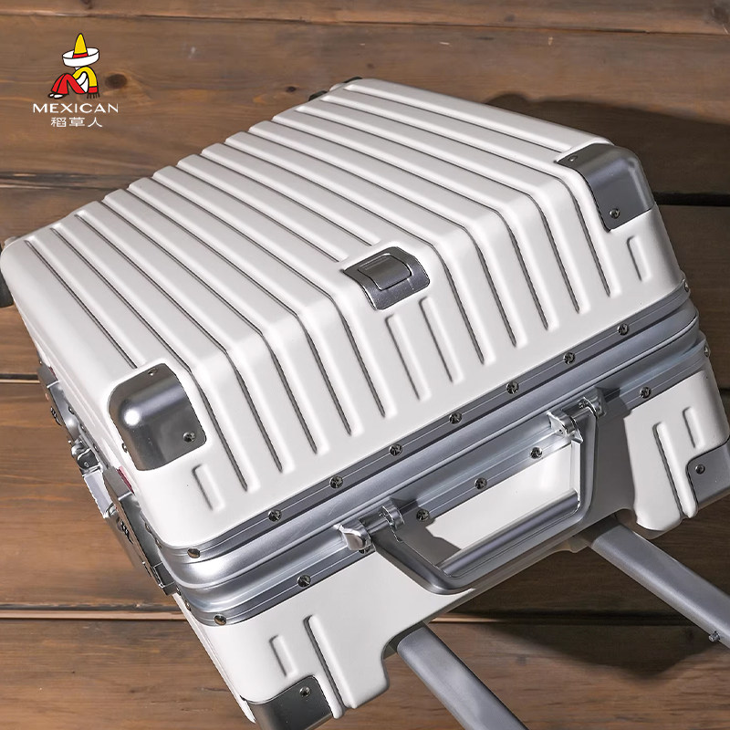 稻草人2026新款行李箱加厚铝框拉杆旅行登机箱24寸男女密码皮箱