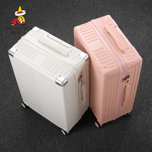 稻草人行李箱女2025新款拉杆箱登机20寸24大容量28旅行密码皮箱子