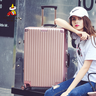 稻草人铝框行李箱旅行箱24登机20寸开学拉杆箱子男女学生官方正品