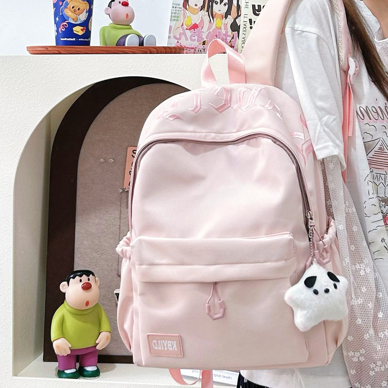 稻草人日系清新甜美学院风糖果色背包初高中生轻便旅行双肩包