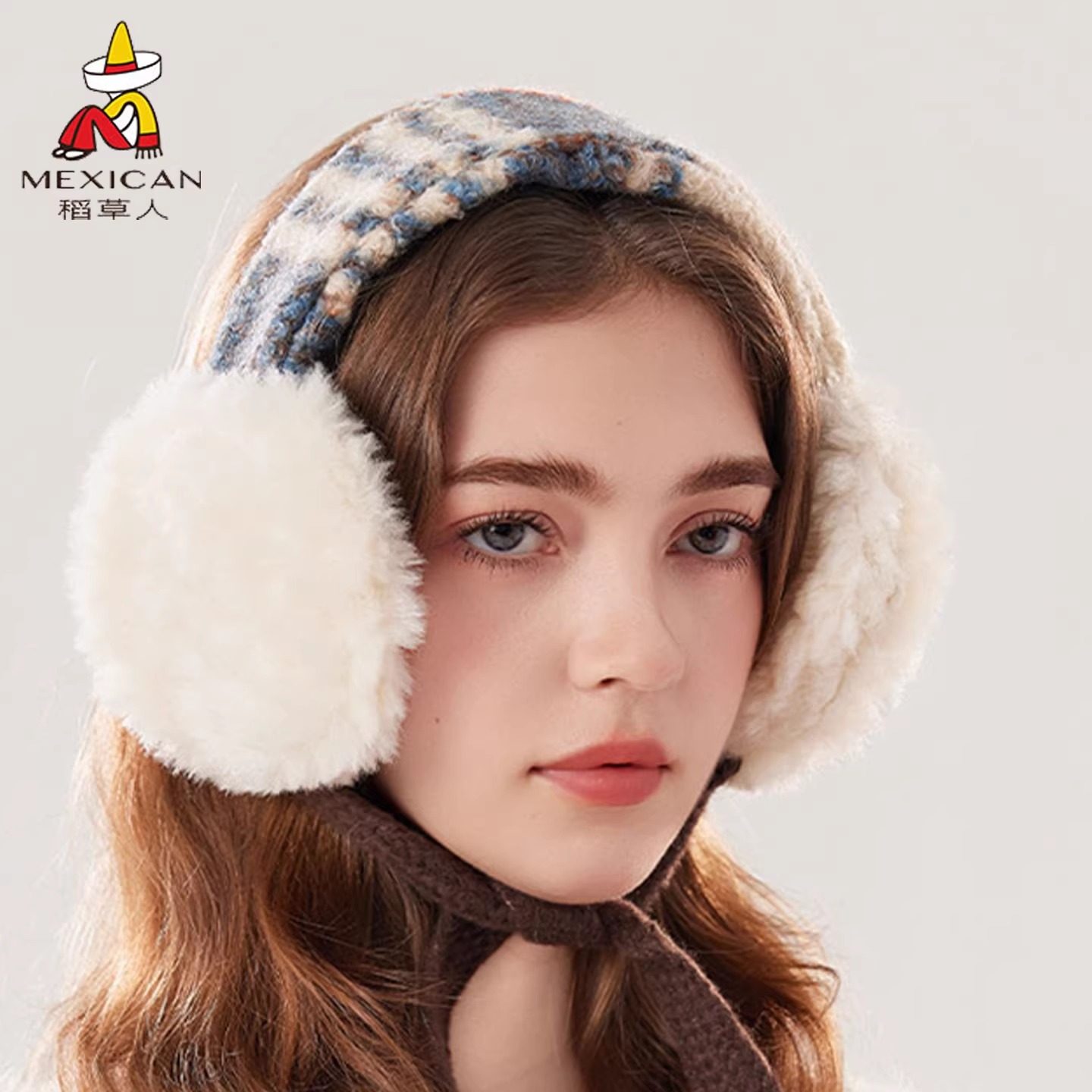 北极绒毛绒加厚保暖耳套