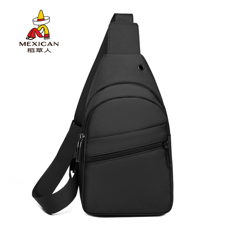 男士机能多功能大学生时尚邮差斜肩包骑行通勤便携胸包户外斜挎包