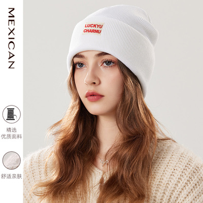 稻草人针织毛线帽加厚保暖