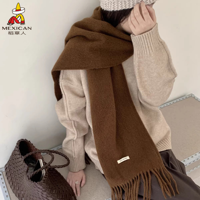 稻草人新款围巾女冬加厚保暖围脖