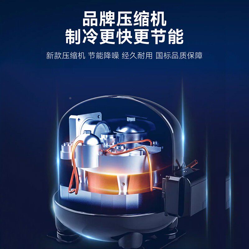 璃稚66520555鱼冰柜商用大容量冷藏冷冻保鲜展柜市透示明玻岛柜超