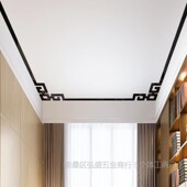 屋顶四德对角花贴自客厅吊顶天花克443板装 饰边框长条3d立体亚垒