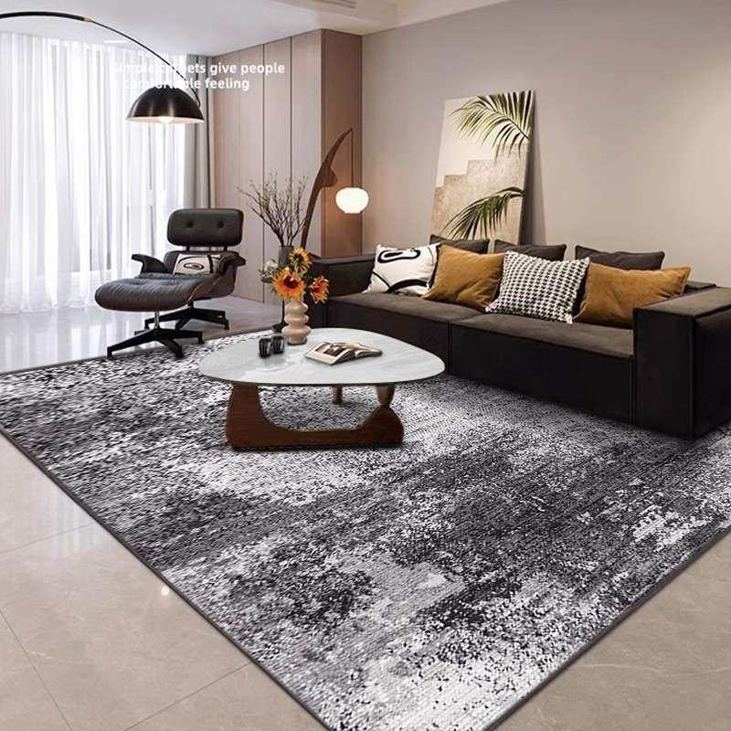款简约客厅地毯抽象卧室床边柔软绒圈地垫沙新发CD-014茶几黑白脏,居家布艺,地毯,淘宝优惠券,粉丝福利购,淘宝优惠卷