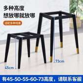 简约方形餐桌岩脚板桌茶铁几圆支架艺209桌腿大理石桌子底座木桌