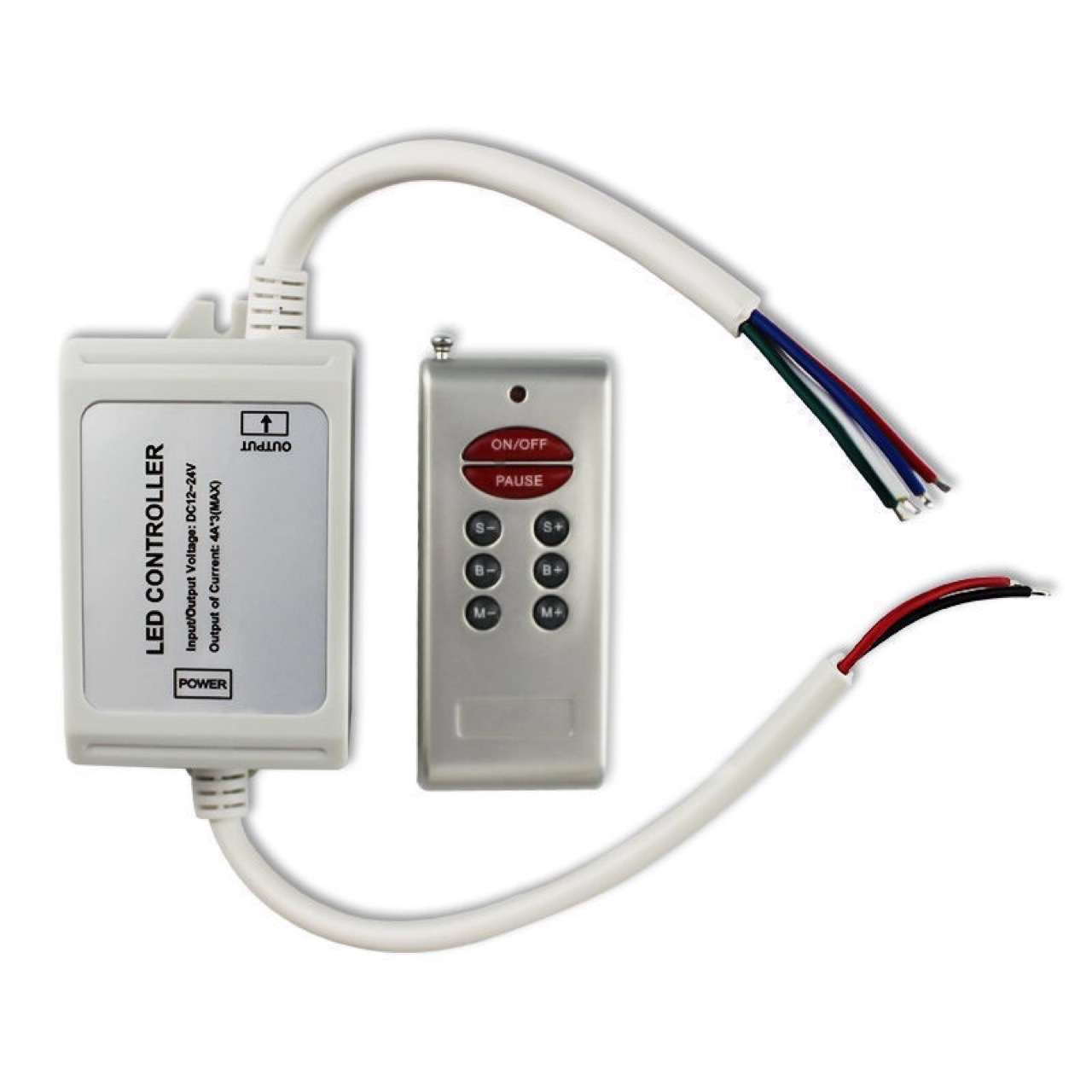 8键防水控制器，灯条防水控制器，RGB防水控制器，12-24V