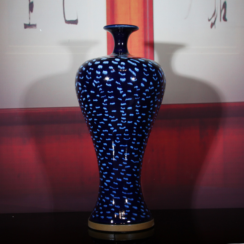 钧瓷花瓶正品经典家居装饰品摆件丽人瓶玉壶春瓶客厅书房结婚礼品