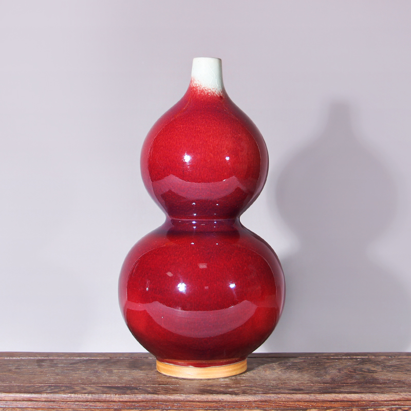 禹州神垕钧瓷葫芦摆件创意家居客厅电视柜酒柜玄关办公室陶瓷摆件