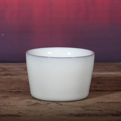 羊脂玉陶瓷功夫茶具个人杯品茗主人杯禹州神垕钧瓷茶杯高档珍品