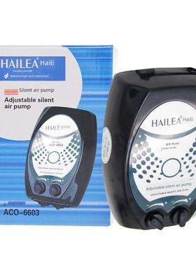 海利Aco-6604 6601 6602可调氧气泵氧气泵鱼缸氧合鱼氧合泵水族馆