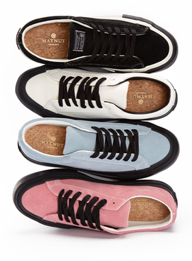 MATNUT BLOOD 翻毛皮 黑色 低帮 原创 明星同款 国潮 运动 板鞋