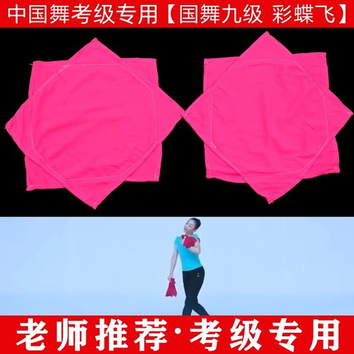 文旅部九级彩蝶飞手绢考级专用