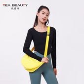 Tea 秋 打底衫 Beauty运动长袖 t恤女健身瑜伽服跑步普拉提上衣修身