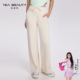 白色休闲裤 Tea 子 女秋冬高腰运动瑜伽裤 直筒裤 Beauty窄版 阔腿长裤