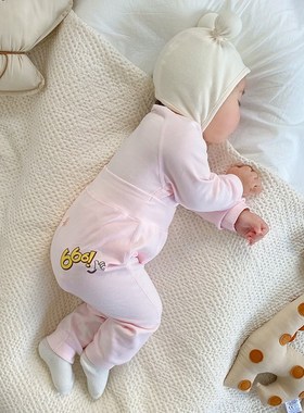 宝宝大PP2件套高腰护肚纯棉a类秋冬季贴身内衣胖宝宝秋衣秋裤套装