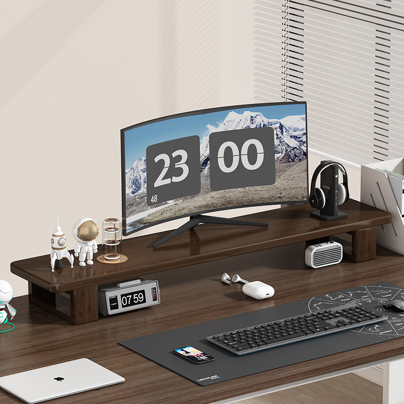 台式电脑显示器增高架办公桌面键盘收纳置物架电竞屏幕底座支架子