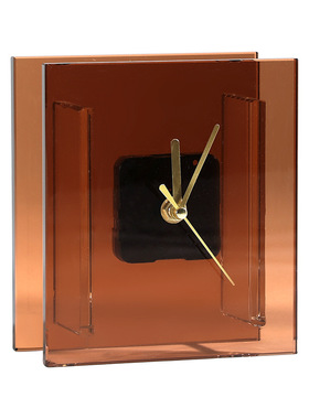 北欧创意欧式时钟桌面亚克力工艺品摆件洋房卧室床头柜家居装饰品