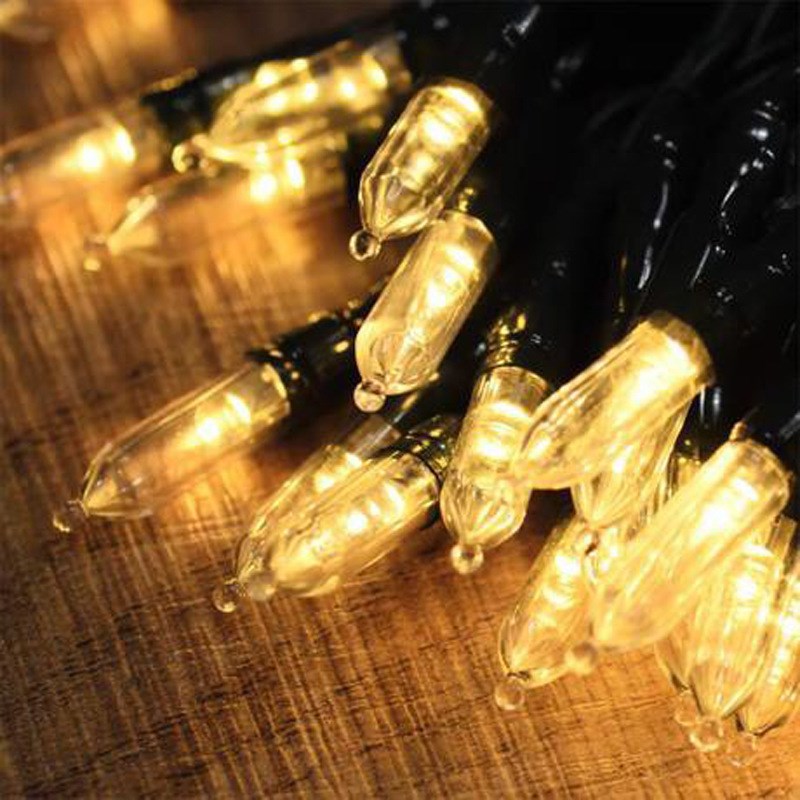 LED尖泡灯串户外露营灯串氛围灯串新年装饰彩灯圣诞串灯满天星灯