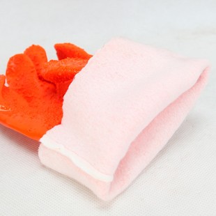 东亚807全胶浸塑杀鱼加绒防滑劳保手套耐磨防水耐油酸碱加厚冬季