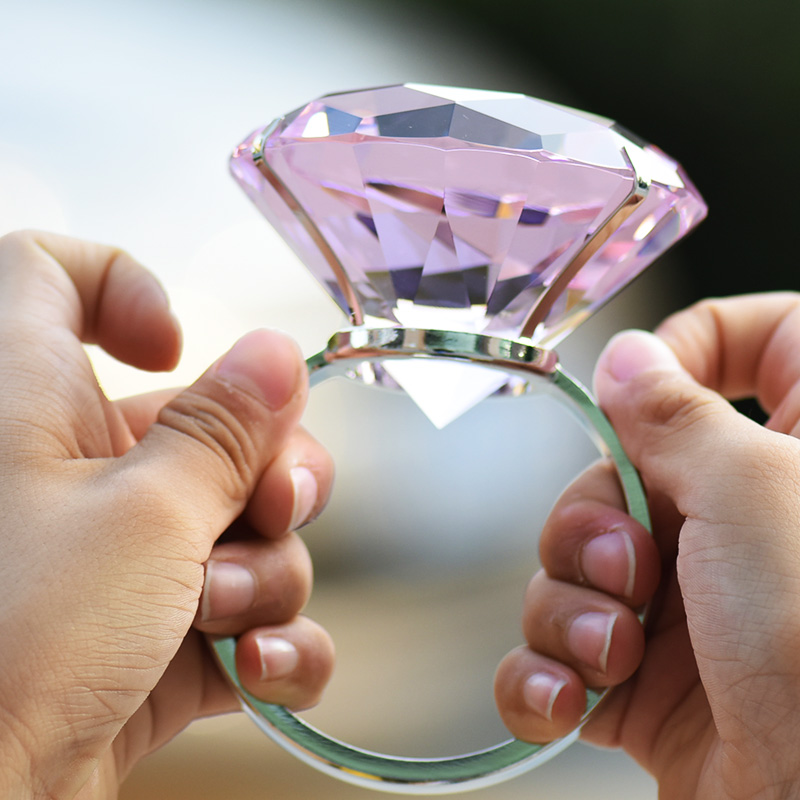 水晶超大戒指整蛊摄影演出道具