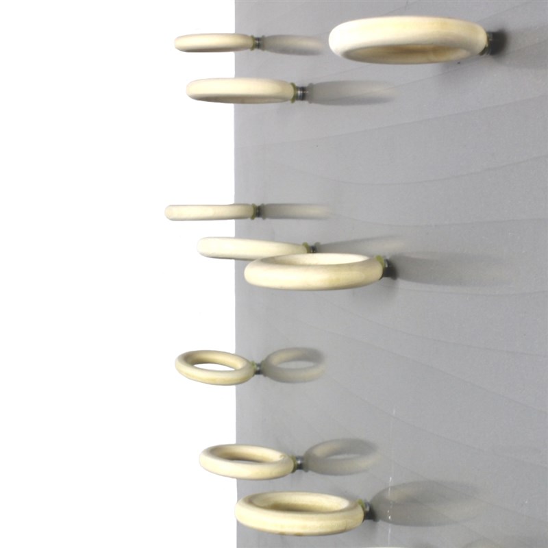 空气凤梨 实木圈支架 磁铁吸架 创意艺术架 简约风冰箱贴空气草架