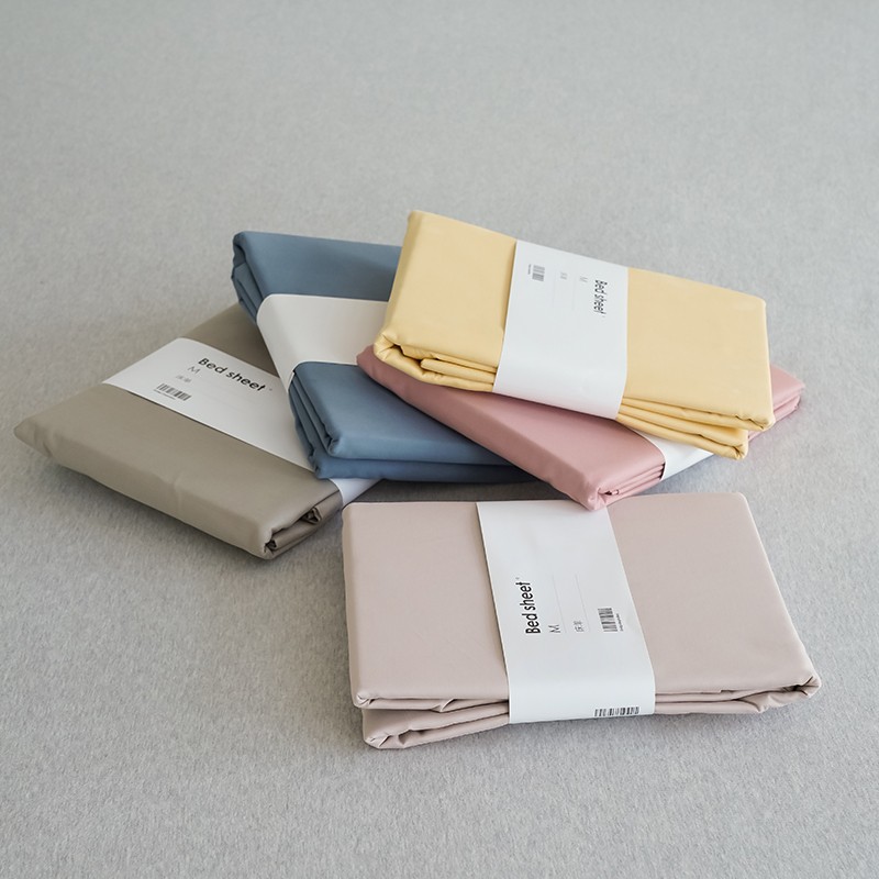秋冬100支全棉磨毛床单床笠单品 双人床简约纯棉加厚北欧素色床罩