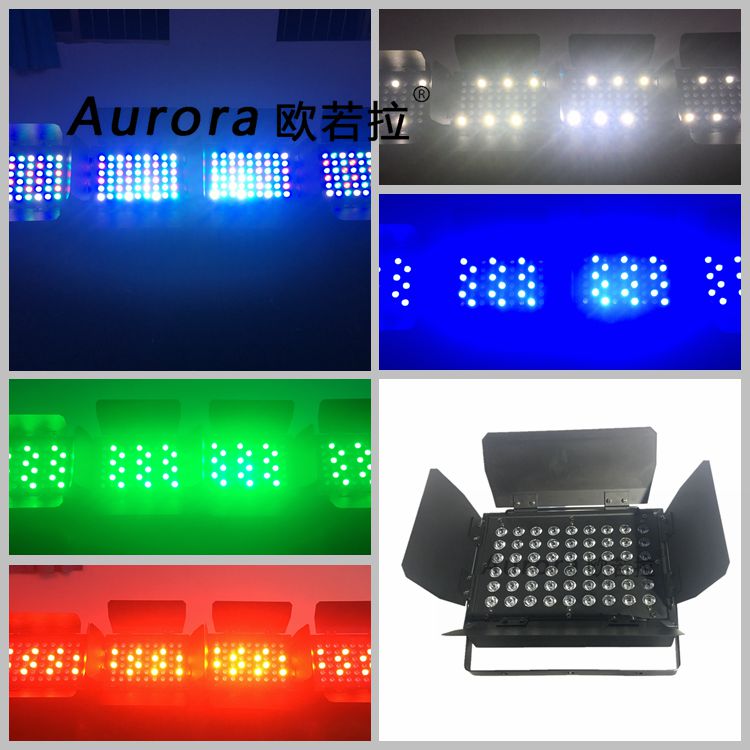 新款54颗LED天排灯地排灯天幕灯投光灯背景灯染色效果灯舞台灯光