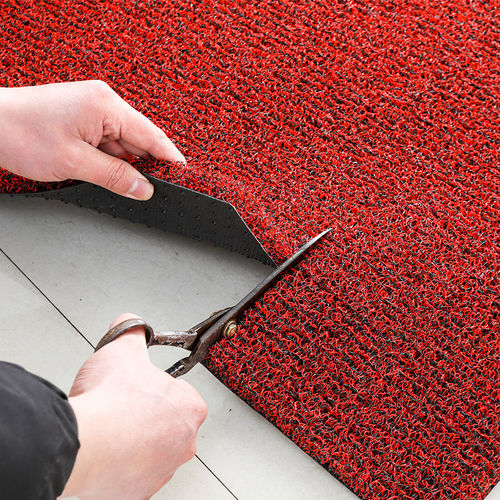 入户门丝圈地垫防滑除尘PVC薄款脚垫门垫进门门口可裁剪地毯定制