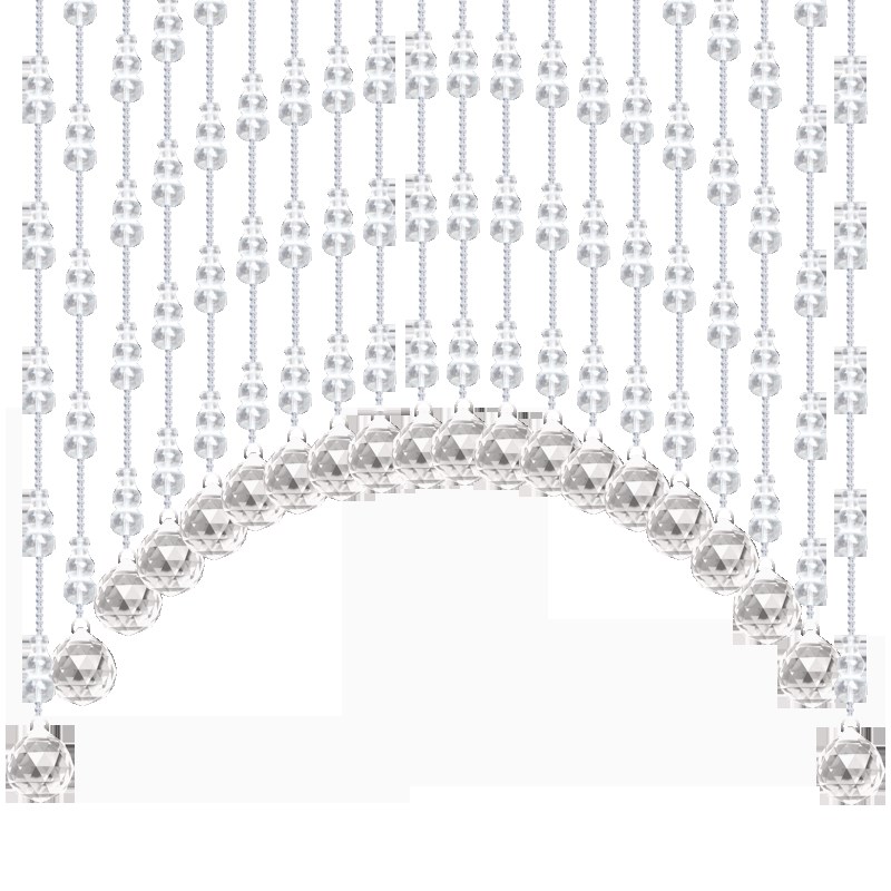 一体水晶葫芦网红珠帘门帘厕所隔断玄关过道帘成品卧室挂帘免打孔