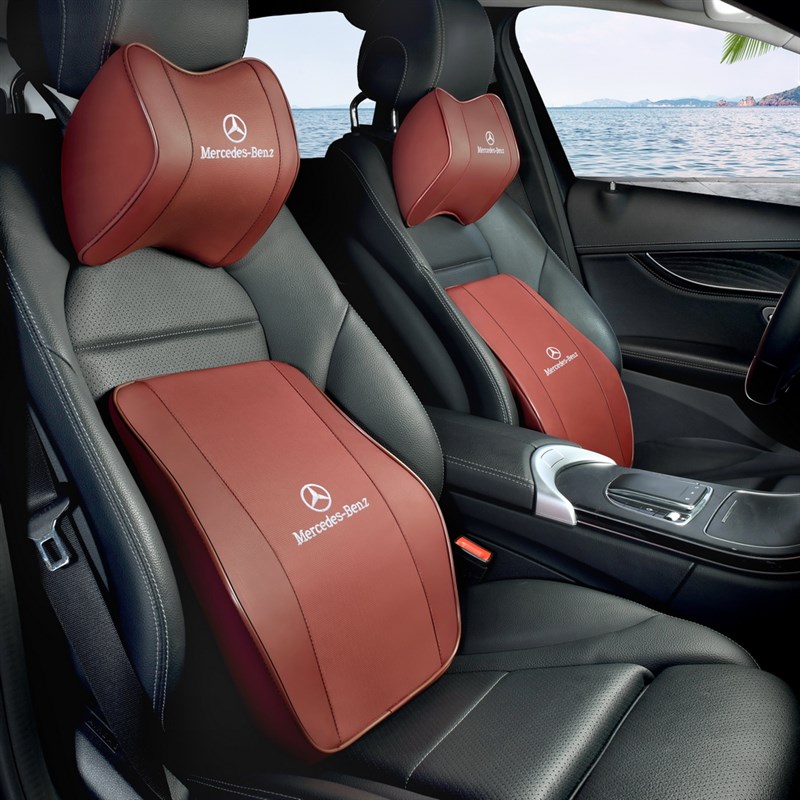 奔驰A级S级E级e300l GLC260L C200L GLB GLE汽车头枕腰靠垫护颈枕