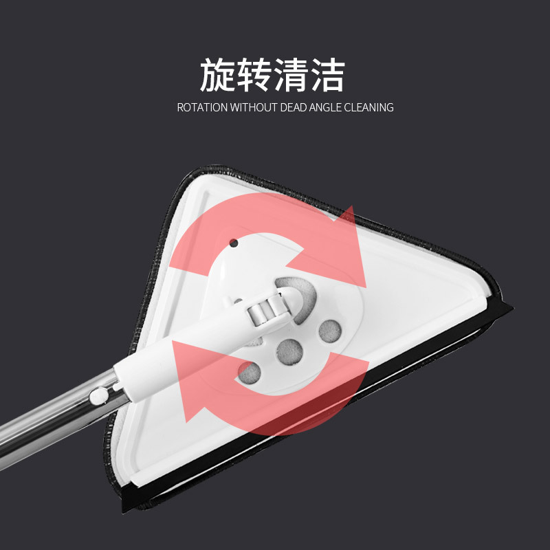 擦棚顶神器家用天花板清洁神器三角形小拖把打扫灰尘擦墙壁墙砖
