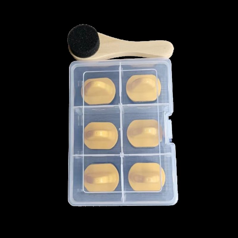 海绵清洁木刷抛光工具擦鞋黑色圆形多功能皮具diy小号美容伴手礼