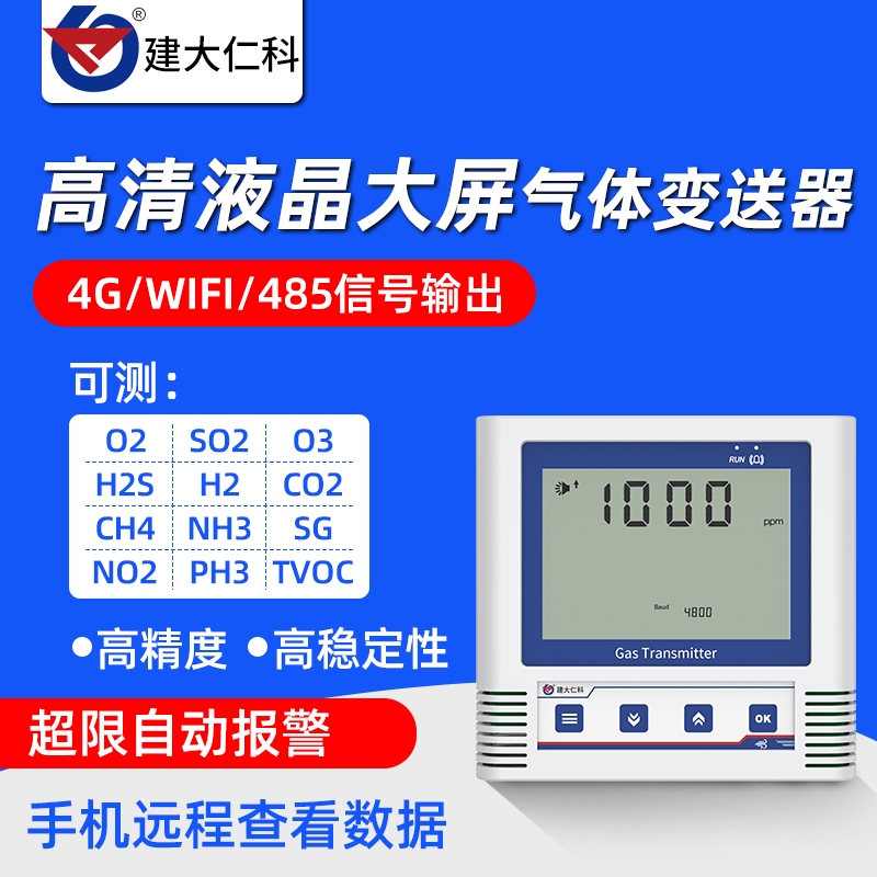 一氧化碳氧气氢气二氧化碳臭氧氨气TVOC浓度传感器监测检测报警器