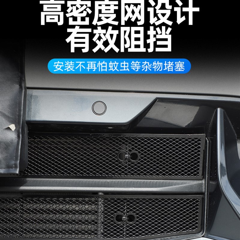 适用23款BMWx1/iX1防虫网新款X1进气格M栅中网水箱防护网改装配件