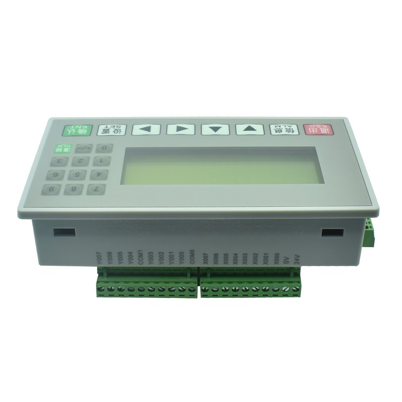 文本plc一体机控制器FX2N-16MR/T国产可编程M工控板op320-a显示屏