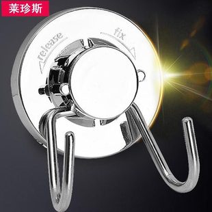 厨房卫生间玻璃瓷砖无痕免钉金属粘钩门后衣钩真空吸盘挂钩