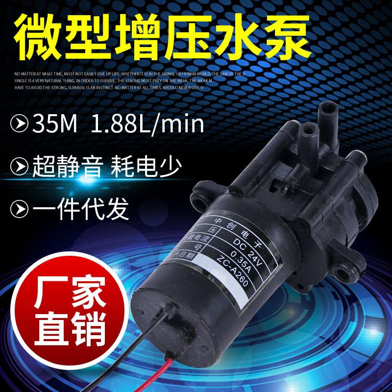 12VA260吸程3米齿轮泵微型循环自吸泵耐臭氧水泵炒菜机调味油泵