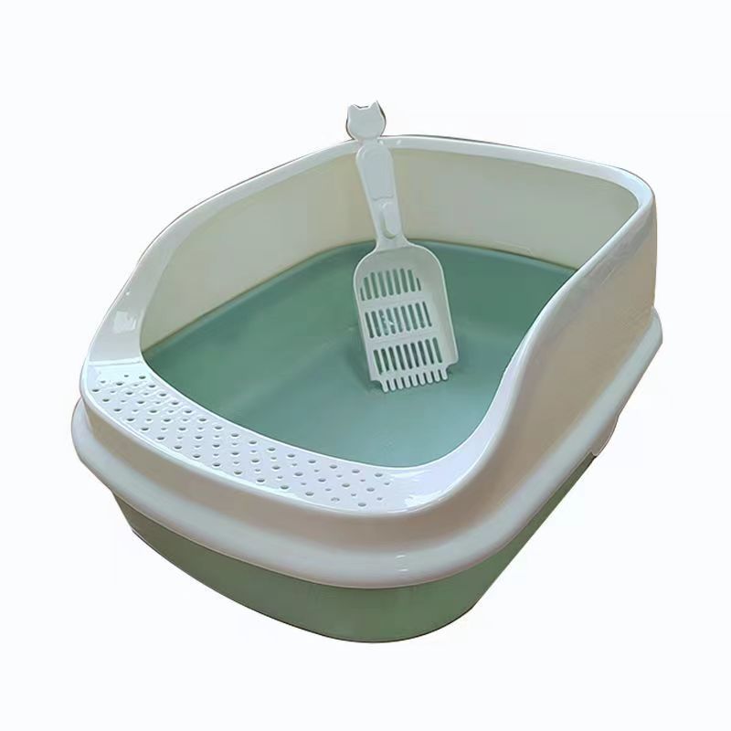 宠物用品大号小号猫砂盆防外溅猫屎盆塑料半封闭式加厚大码猫厕所
