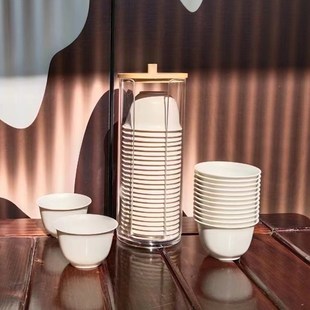 一次性功夫茶杯可降解稻壳加厚试饮小茶杯耐高温旅行喝饮茶品茗杯