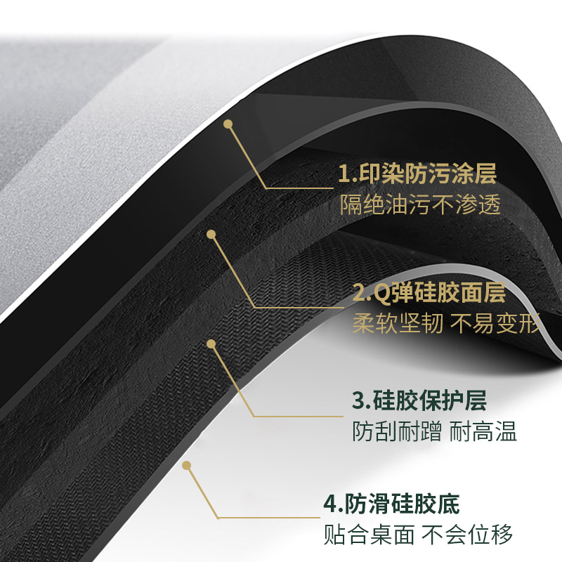新中式卧室床头柜垫茶几桌布防水防油免洗盖布小台布冰箱防尘桌垫