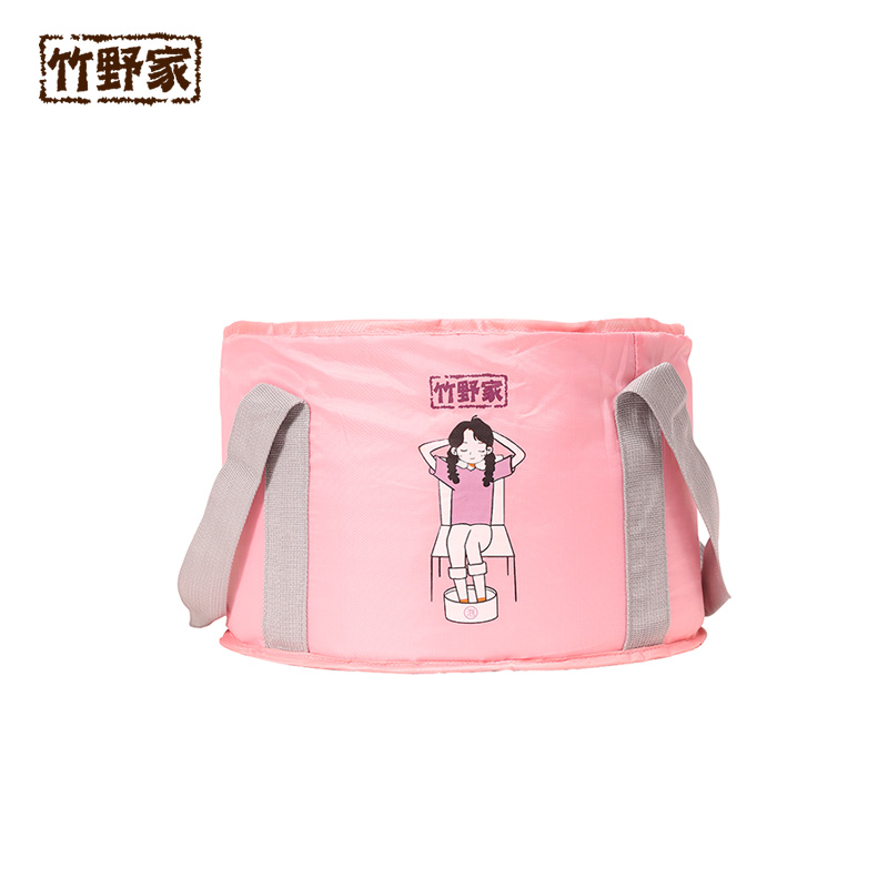 便携式可折叠盆户外水盆旅行用品泡脚袋洗衣洗脸盆洗脚水桶尿布桶