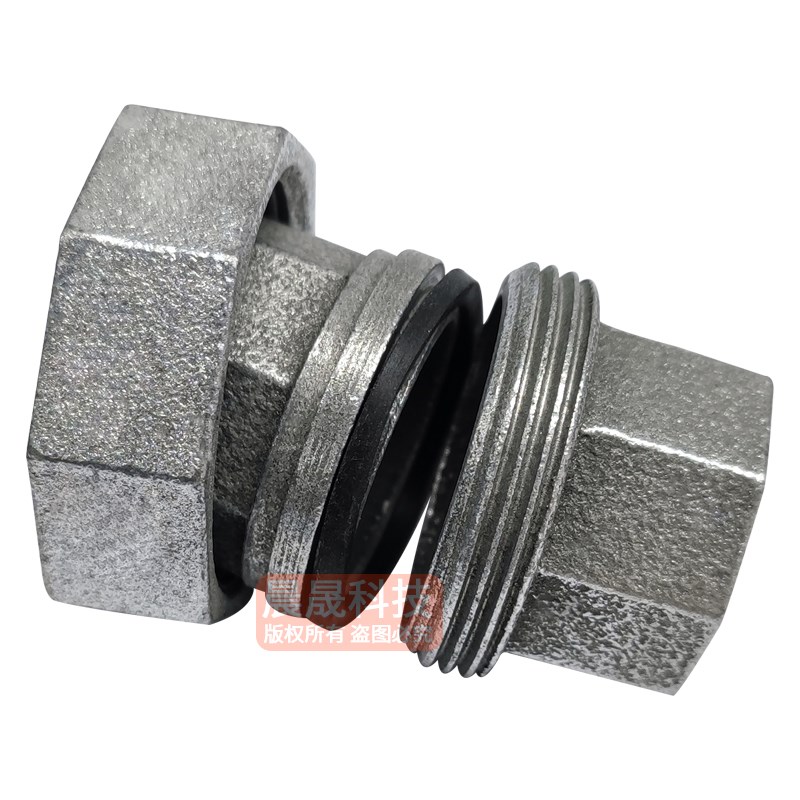 国标玛钢镀锌油任活接头/丝扣活接/内丝活接水管接头DN15/20100