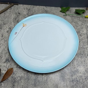 大号牛排盘子陶瓷圆形西餐盘子家用菜盘碟子浅盘平盘菜碟西式 餐具