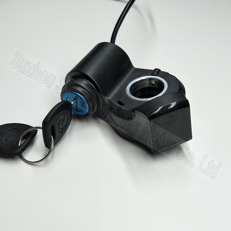 电动车数字电压表 带钥匙电门锁开关宽压 36v48v60v72v LED数显表