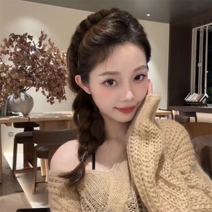 顶高级感带齿发箍女豹纹洗脸发箍高颅秋冬防滑碎发整理发箍头饰