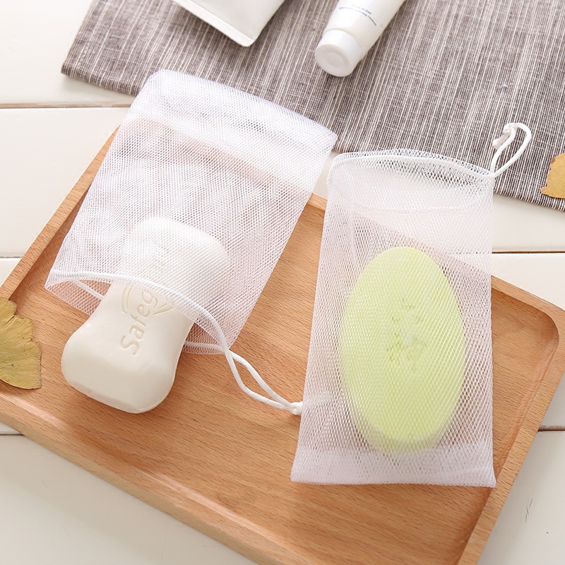 双层小白绳起泡器 手工皂打泡器起泡网打泡沫网肥皂网袋洗面奶网